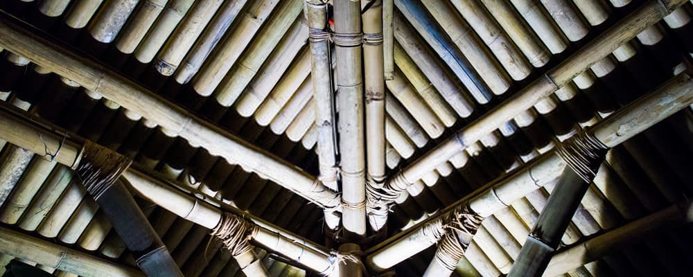 Structure en bambou : exemple d'écomatériaux durables pour les travaux de gros œuvre