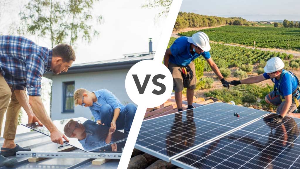 kit solaire vs installateur rge