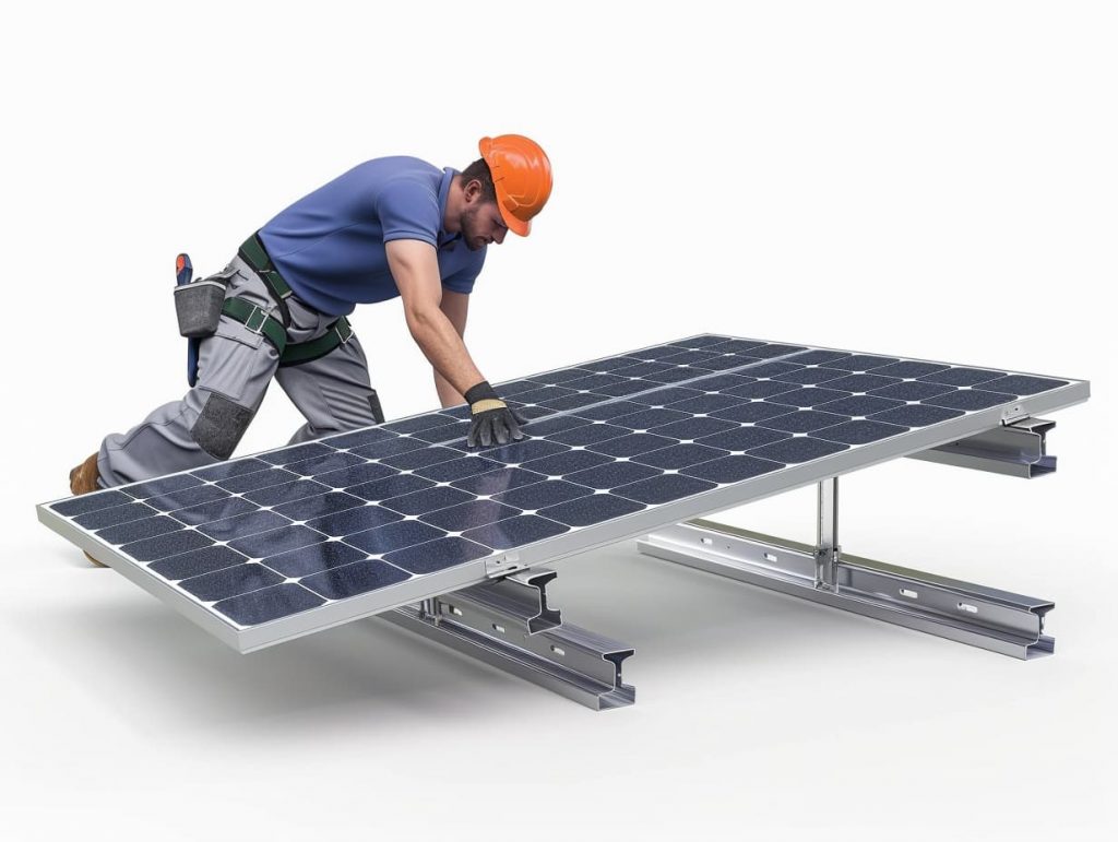 Support panneau solaire au sol