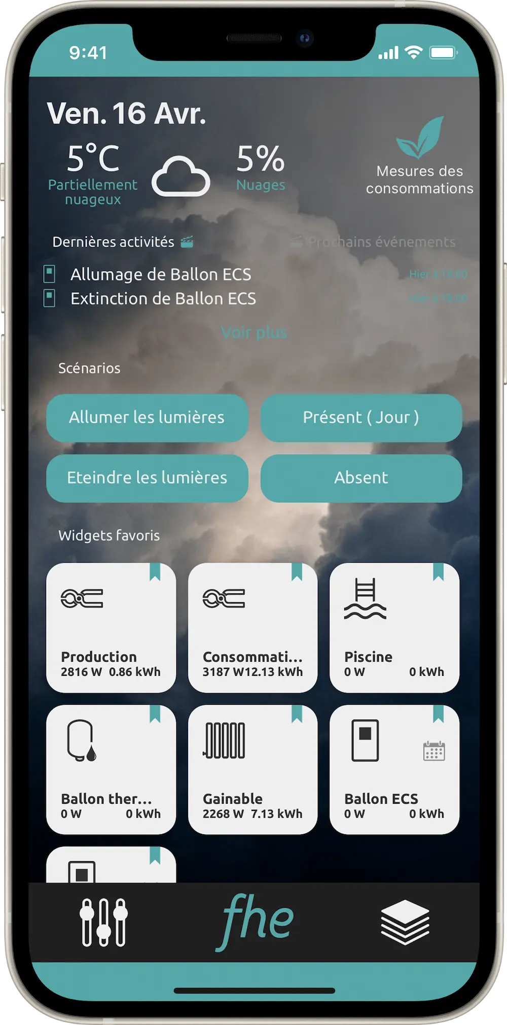 app iphone maximiser taux autoconsommation fhe connect