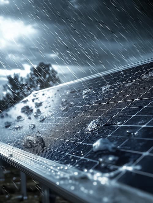Incident climatique sur une panneau solaire, quelles en sont les conséquences ?
